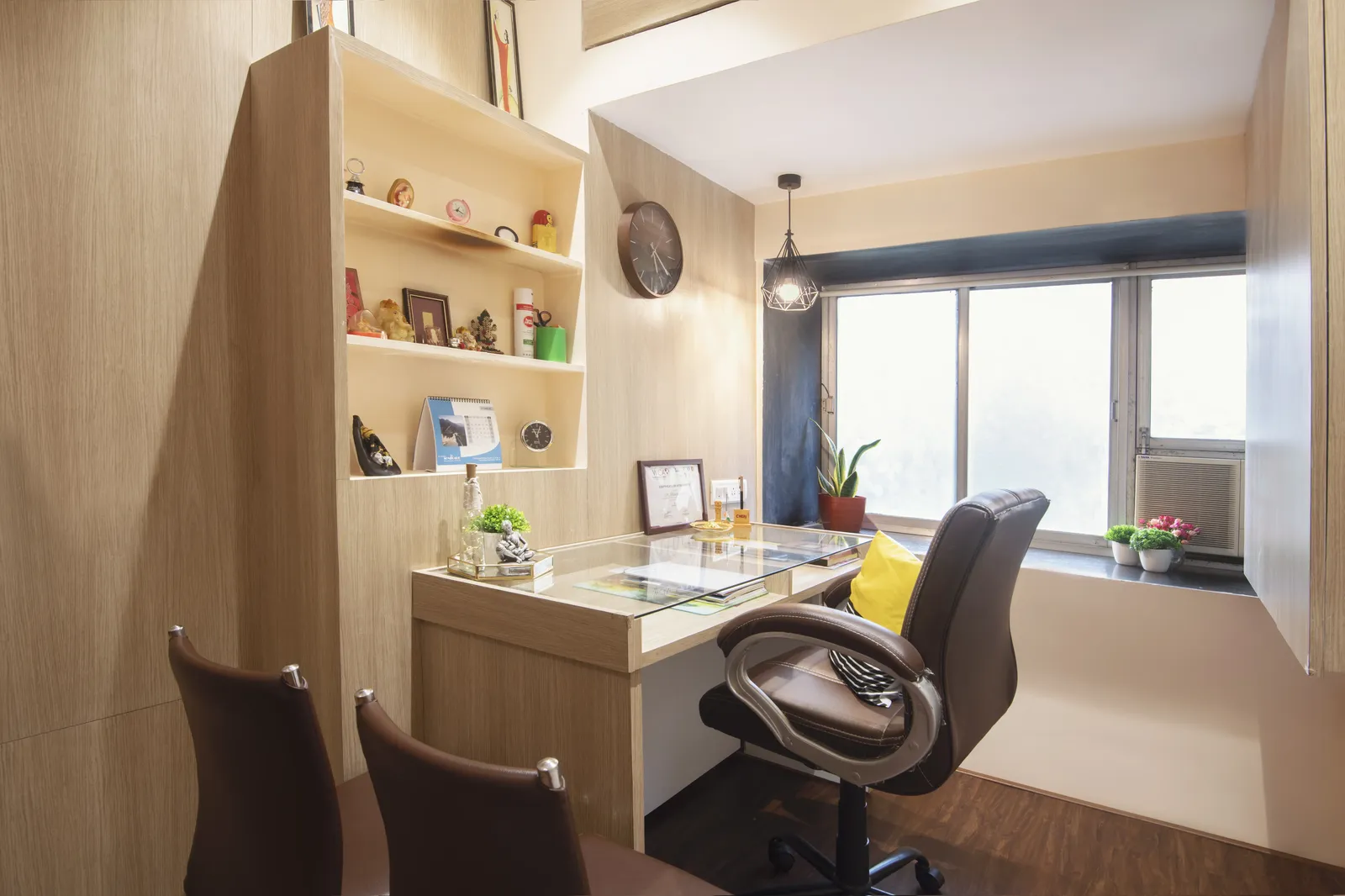 Doctor Neha's personal office space blends functionality and personal style.